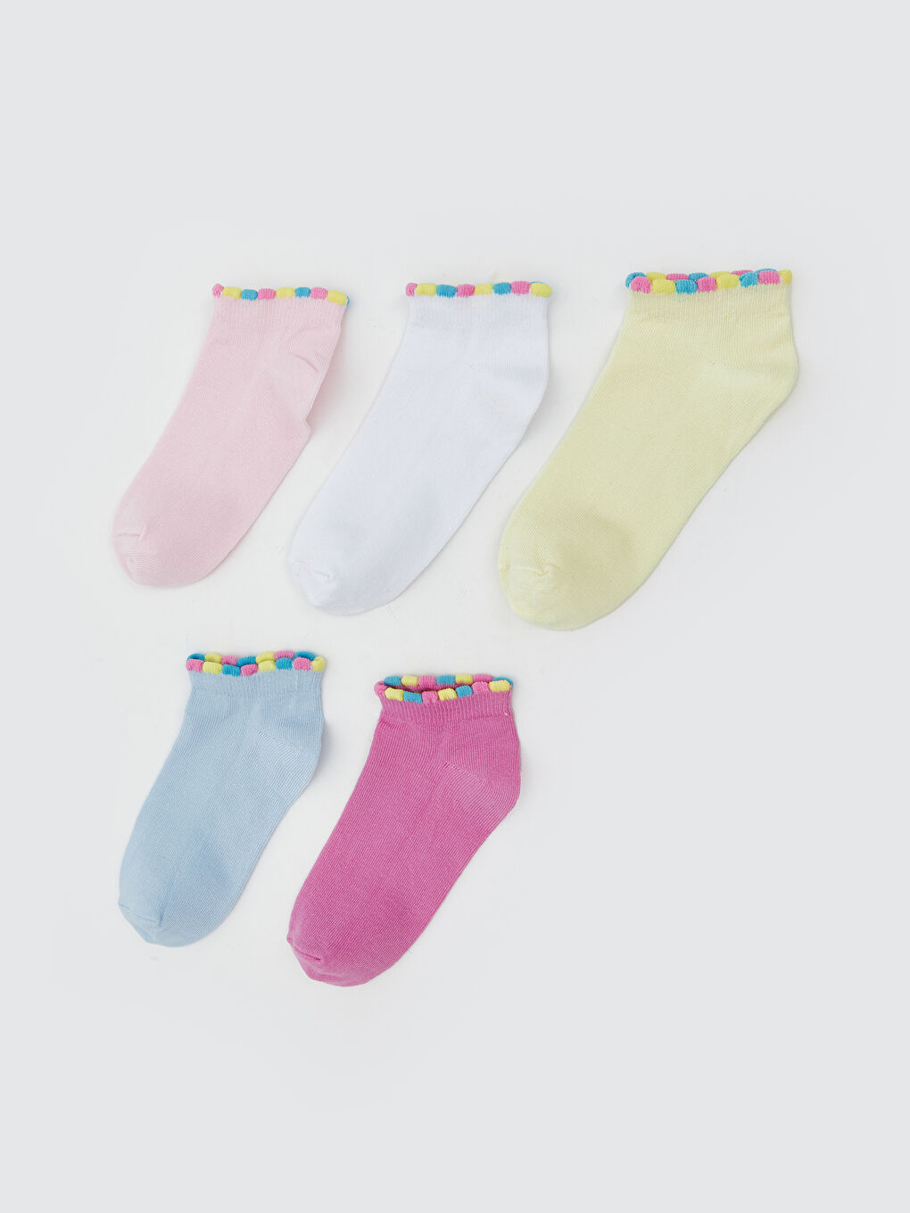 5-pack Girl's Trainer Socks -S58772Z4-FWW