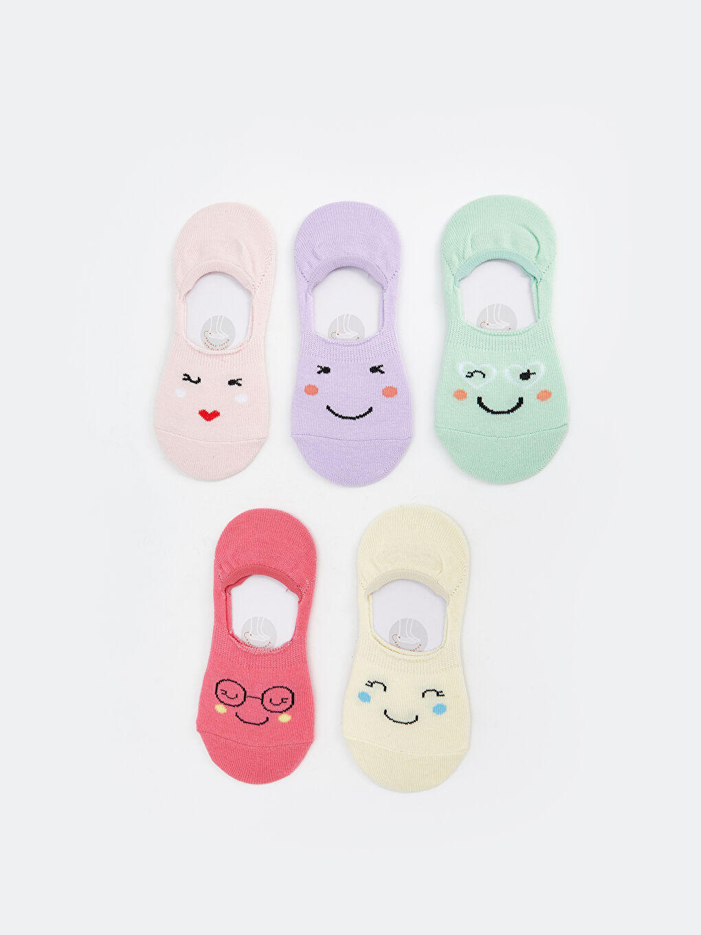 Patterned Girl's Ballet Socks 5 Pieces -S58778Z4-FUT