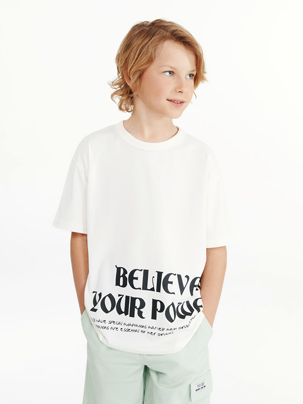 Crew Neck Boys' T-Shirt -S58860Z4-FDV