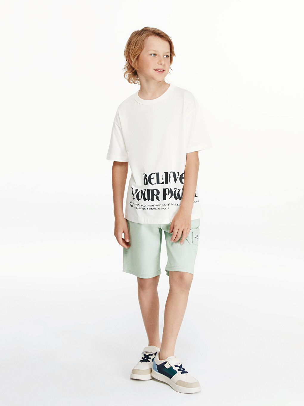 Crew Neck Boys' T-Shirt -S58860Z4-FDV
