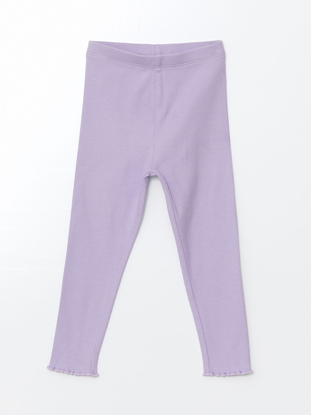 Lila Beli Lastikli Kız Bebek Tayt