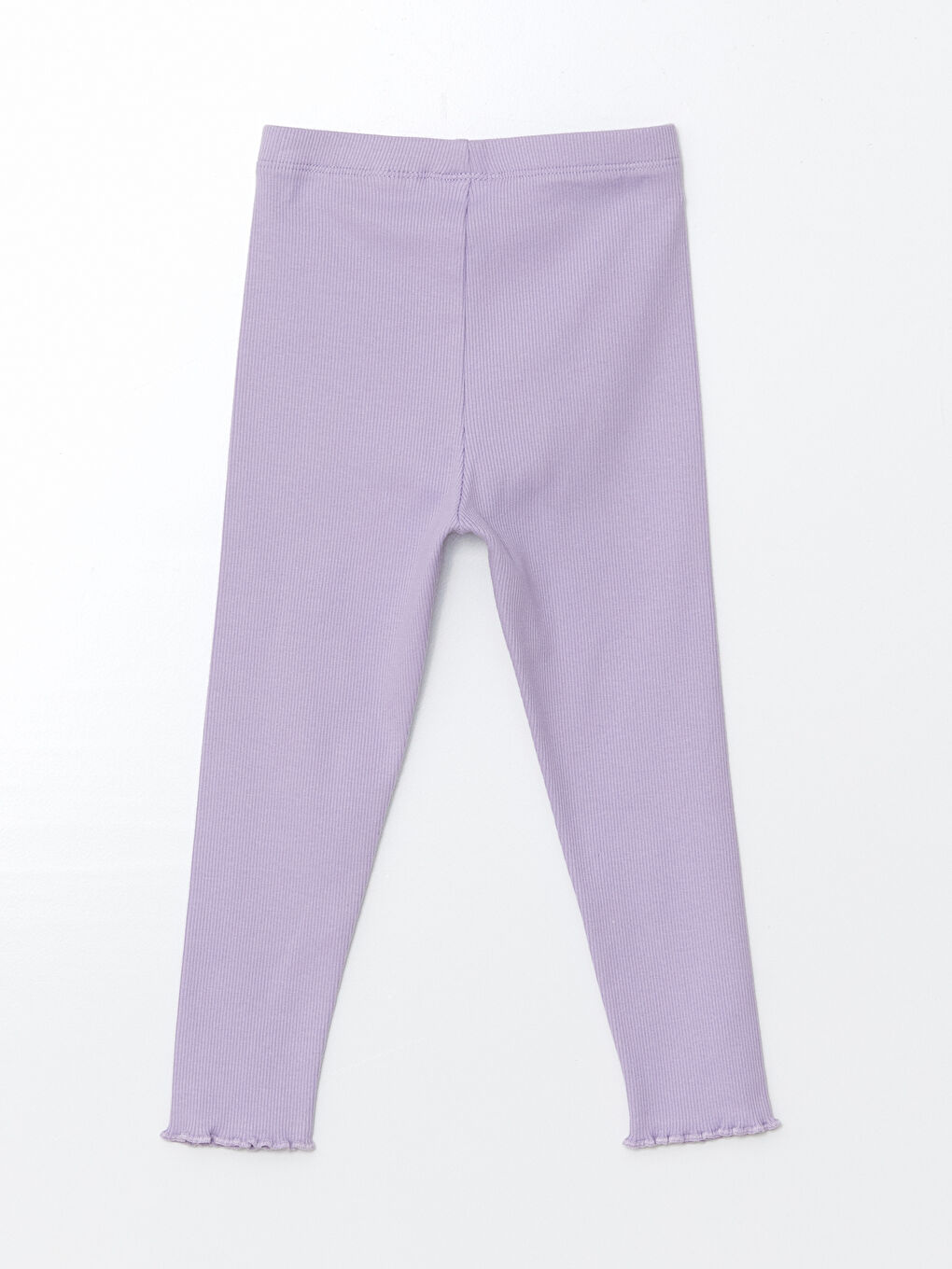 Lila Beli Lastikli Kız Bebek Tayt-1