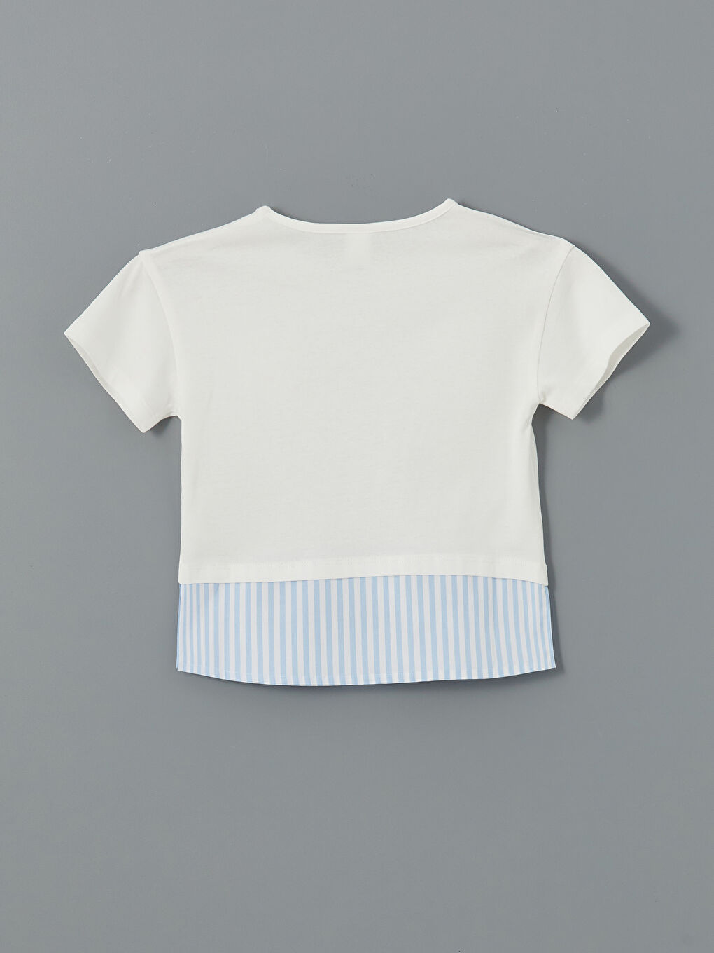 Crew Neck Striped Jersey Girls' T-Shirt -S58991Z1-R9J