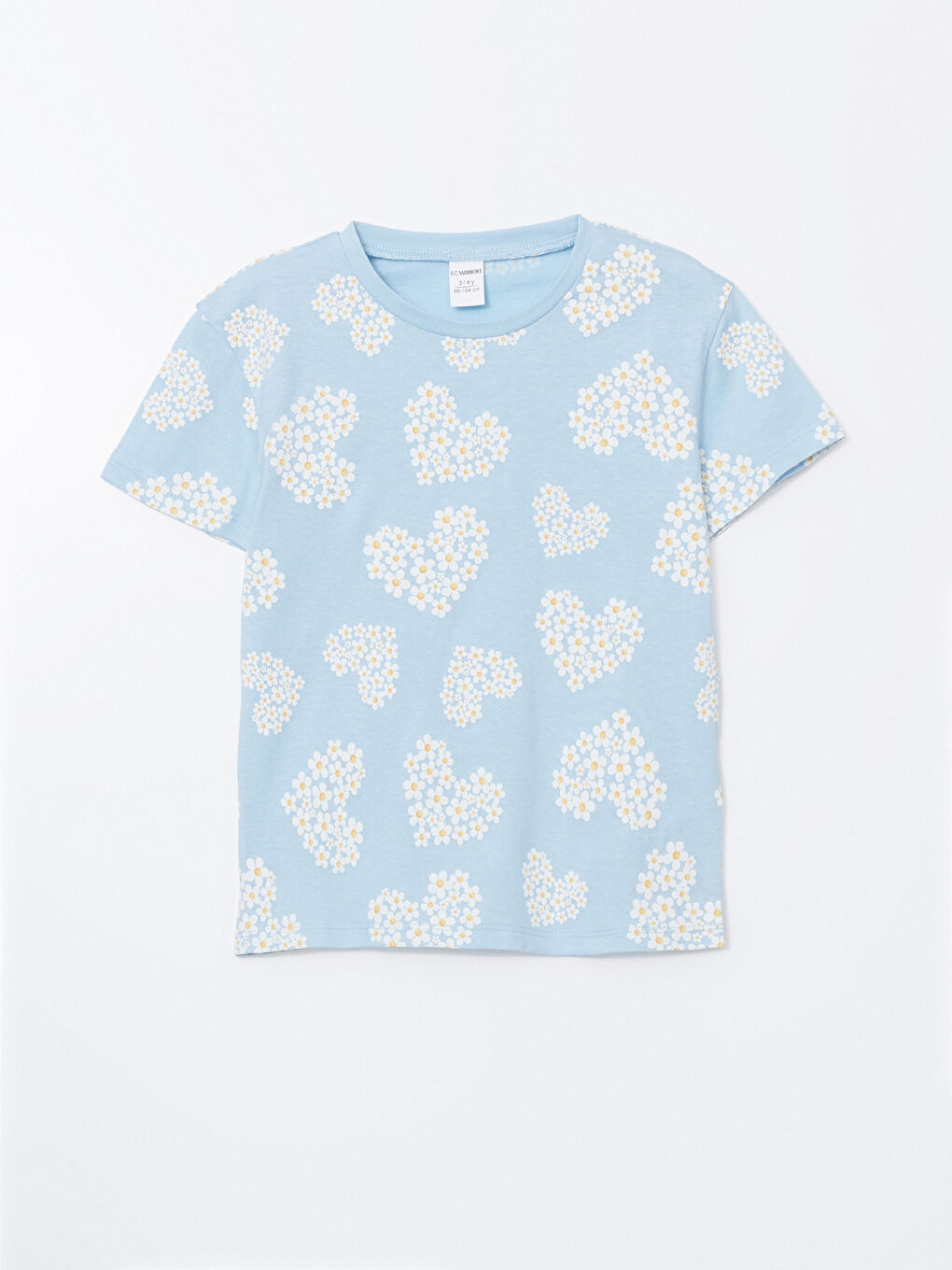 Printed Floral Girls' T-Shirt 2 Pack -S58998Z1-FXD