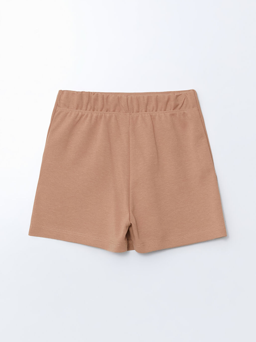 LCW Kids Kahverengi Beli Lastikli Çiçekli Kız Çocuk Şort Etek - 1