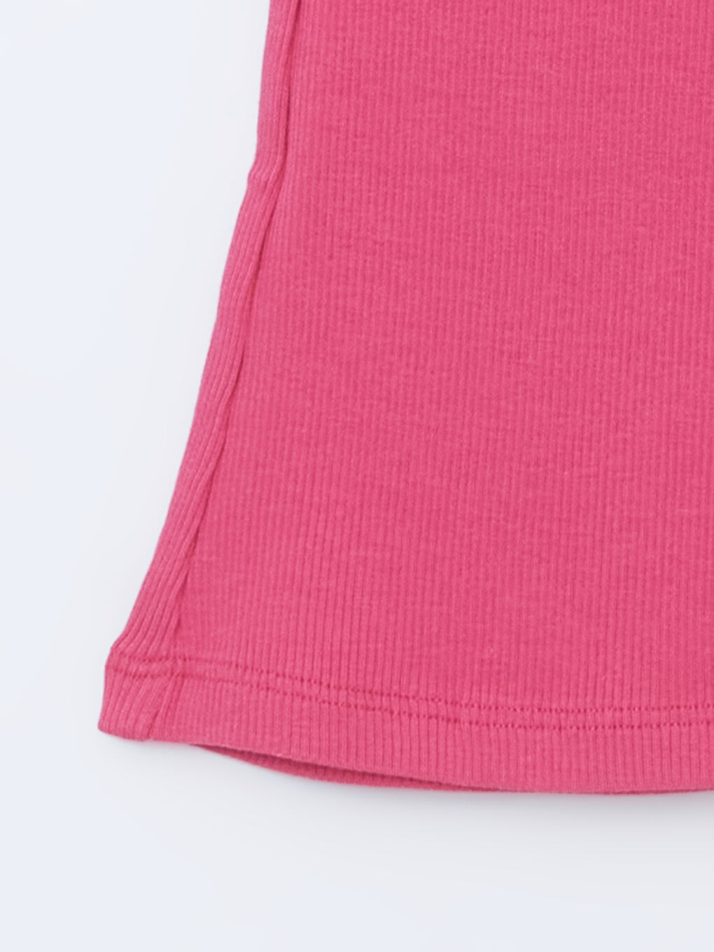 Fuşya Beli Lastikli İspanyol Paça Kız Bebek Tayt-2