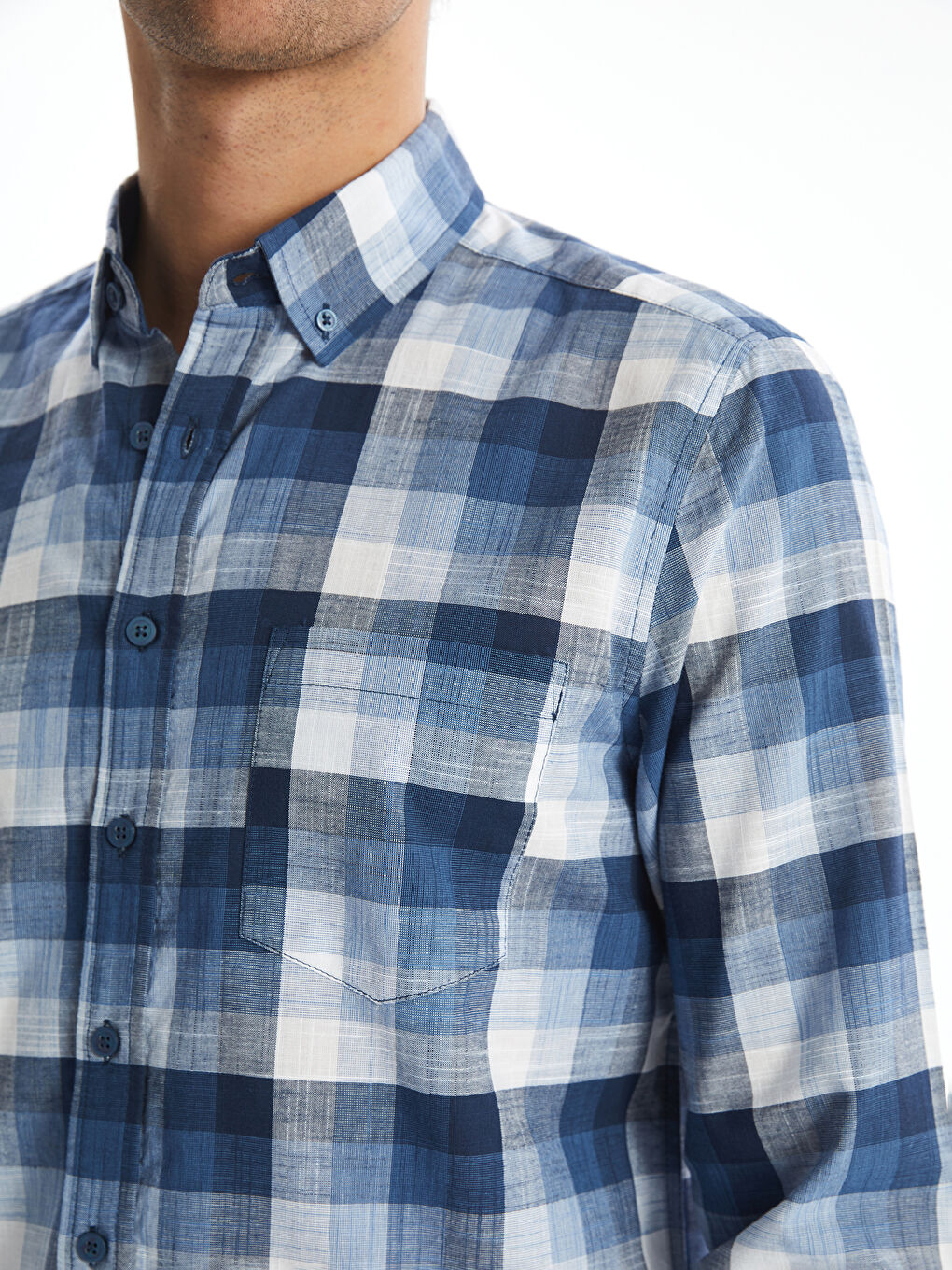 LCWAIKIKI Classic Regular Fit Men's Shirt -S59113Z8-LMR