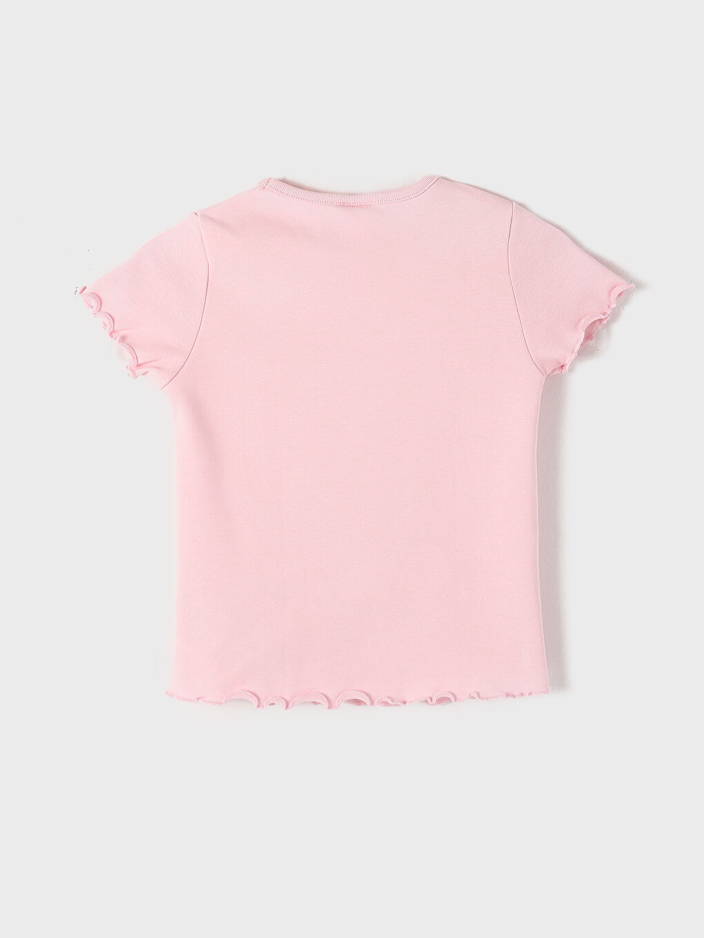 تيشيرت للبنات بياقة دائرية مطبوع-3