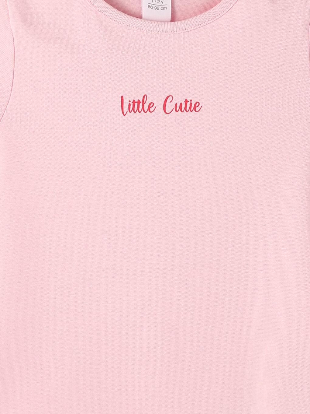 تيشيرت للبنات بياقة دائرية مطبوع-7