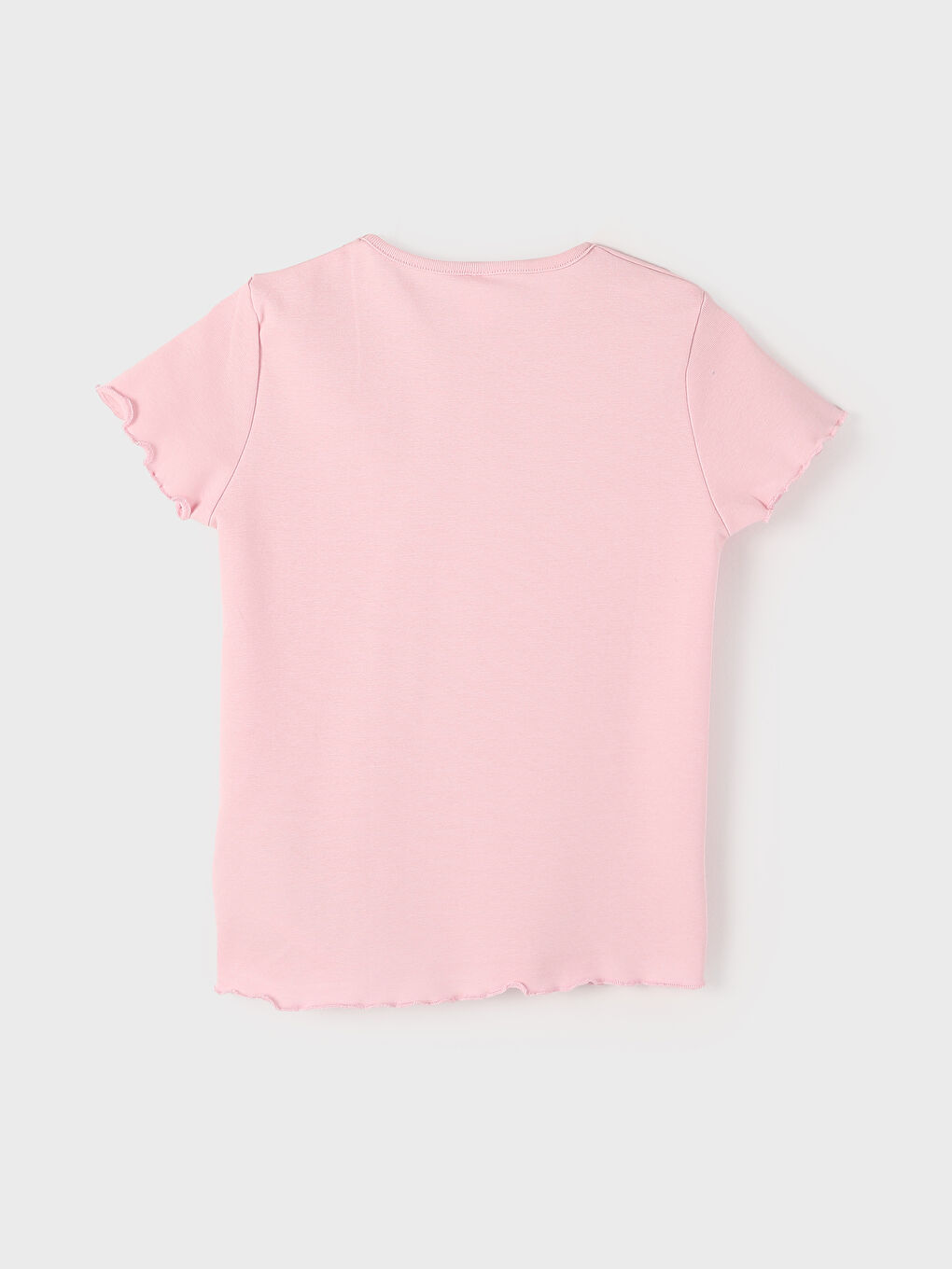 تيشيرت للبنات بياقة دائرية مطبوع-2