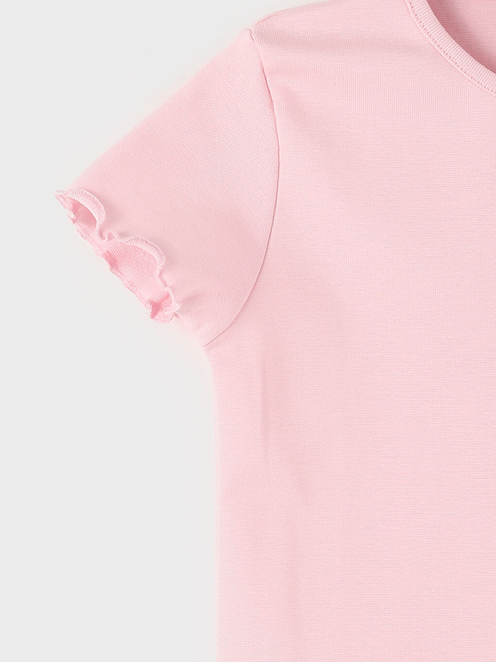 تيشيرت للبنات بياقة دائرية مطبوع-4