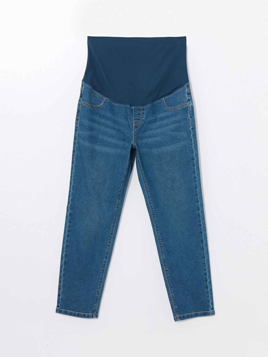 Trudničke farmerke mom fit kroja sa pojasom preko stomaka -S59128Z8-507