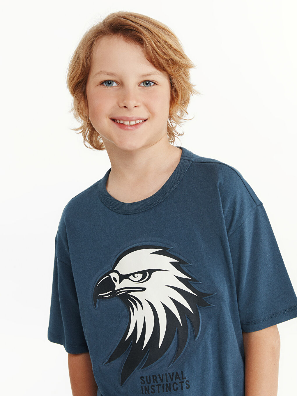 LCW Kids Crew Neck Printed Jersey Boys' T-Shirt -S59138Z4-VZK