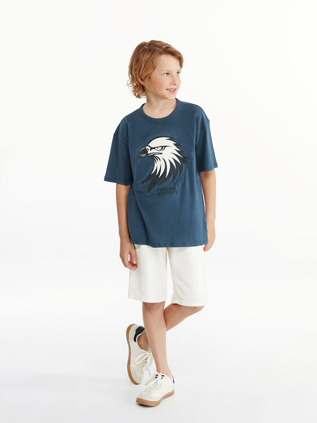 LCW Kids Crew Neck Printed Jersey Boys' T-Shirt -S59138Z4-VZK