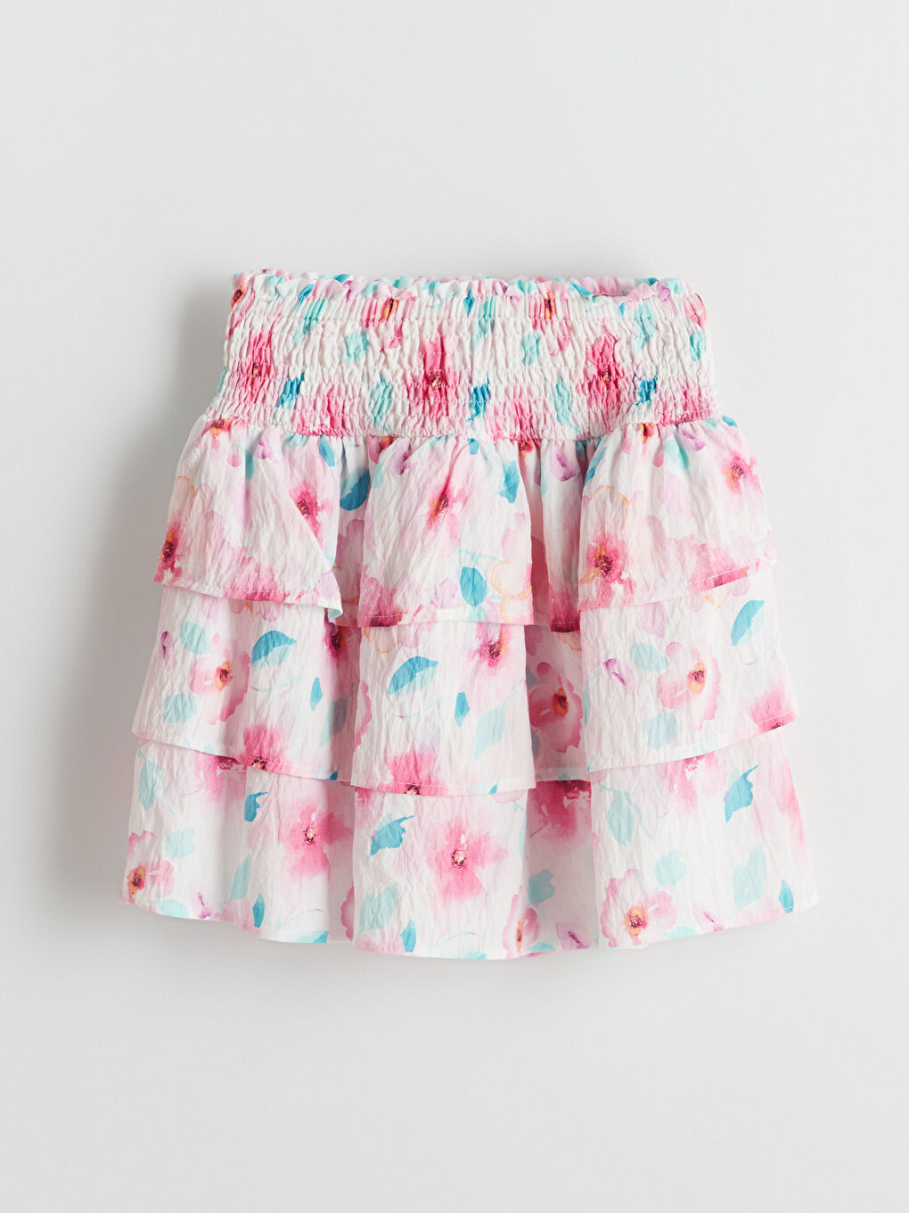 Floral Girl's Skirt with Elastic Waist -S59139Z4-LT4