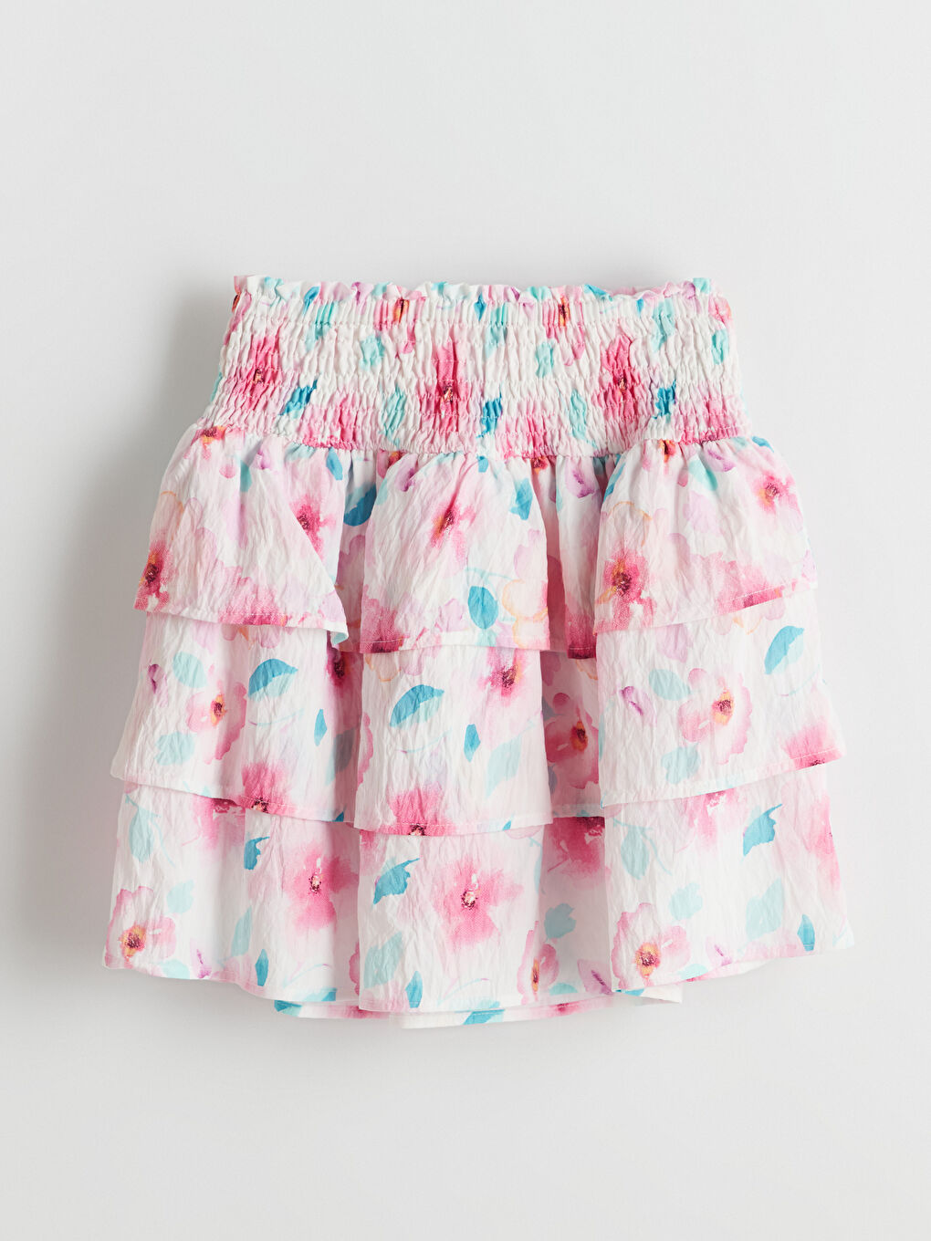 Floral Girl's Skirt with Elastic Waist -S59139Z4-LT4