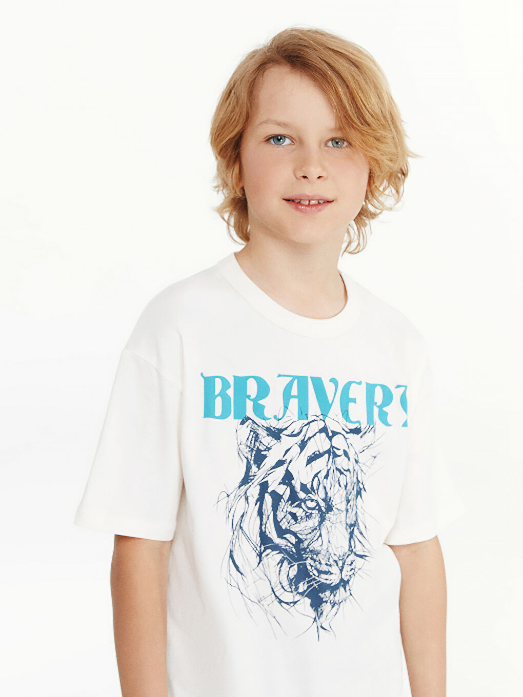 Crew Neck Boys' T-Shirt -S59140Z4-FDV