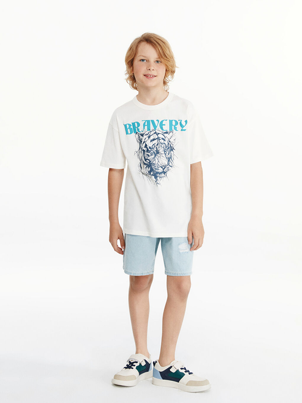 Crew Neck Boys' T-Shirt -S59140Z4-FDV
