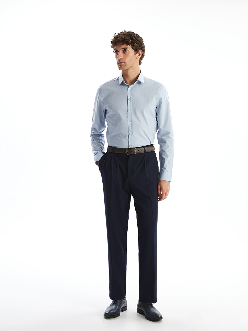 Regular Fit Long Sleeve Men's Shirt -S59143Z8-DLZ