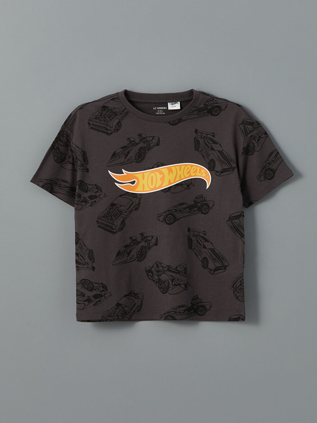 Antrasit Hot Wheels Baskılı Erkek Çocuk Tişört