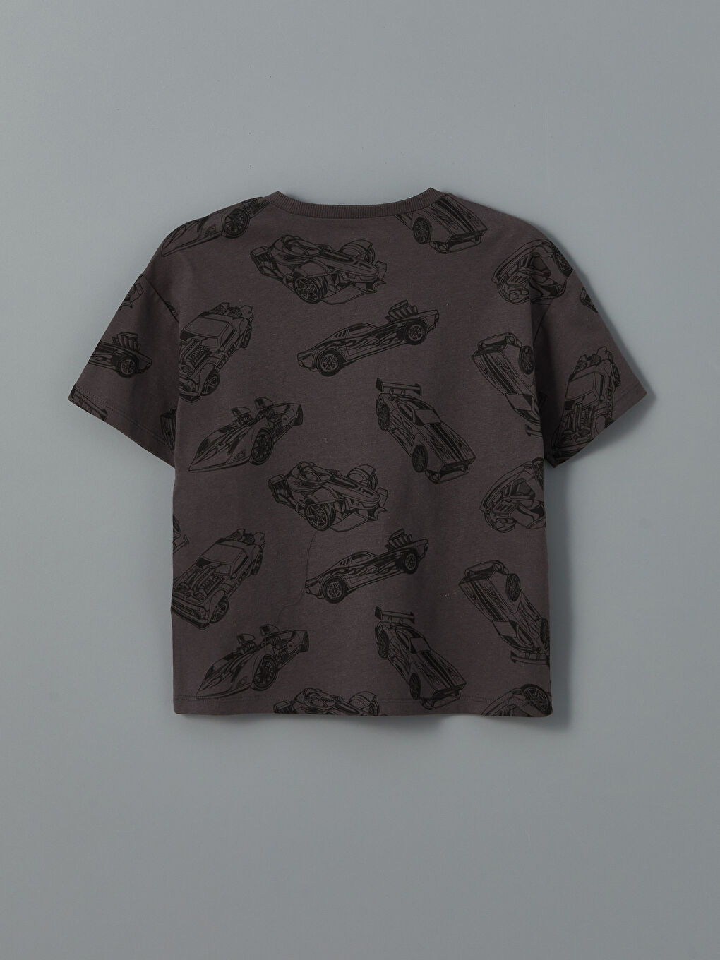 Antrasit Hot Wheels Baskılı Erkek Çocuk Tişört-1