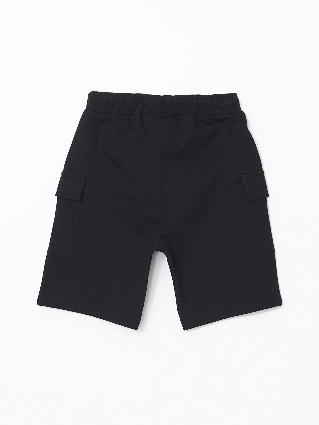 Siyah Beli Lastikli Erkek Çocuk Şort-2