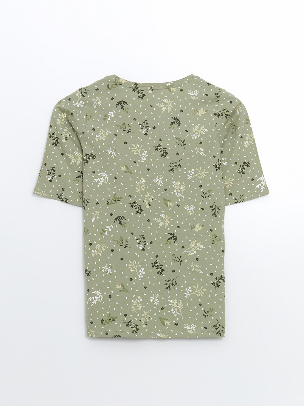 Crew Neck Floral Women's T-shirt-5