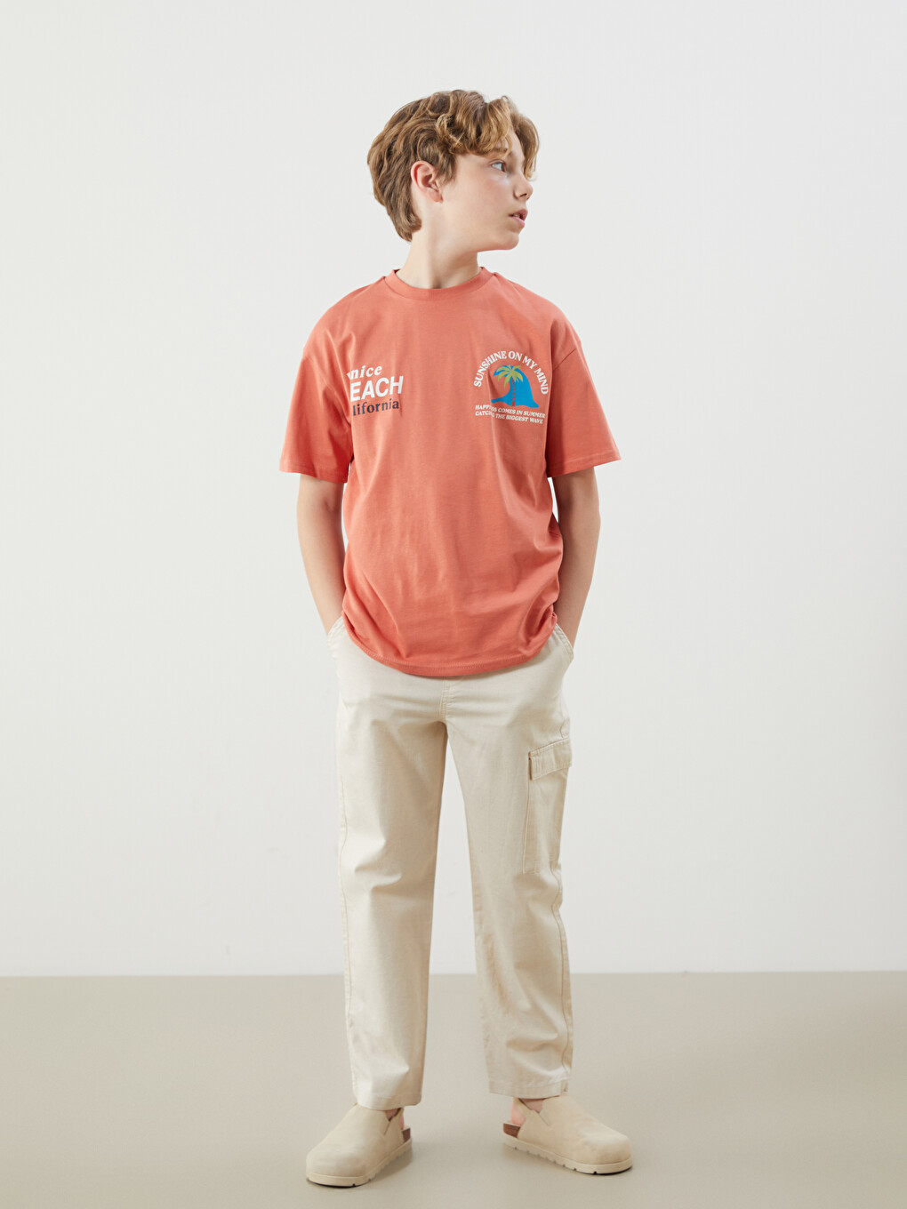 Crew Neck Boys' T-shirt-1
