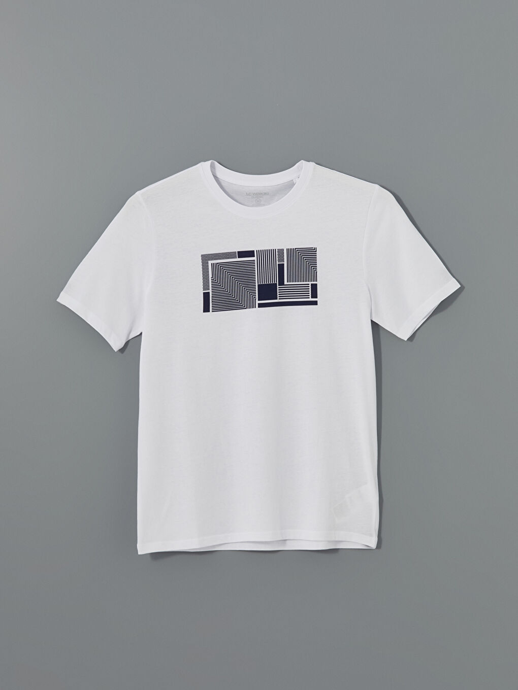 Crew Neck Printed Jersey Men's T-Shirt -S59219Z8-Q6K