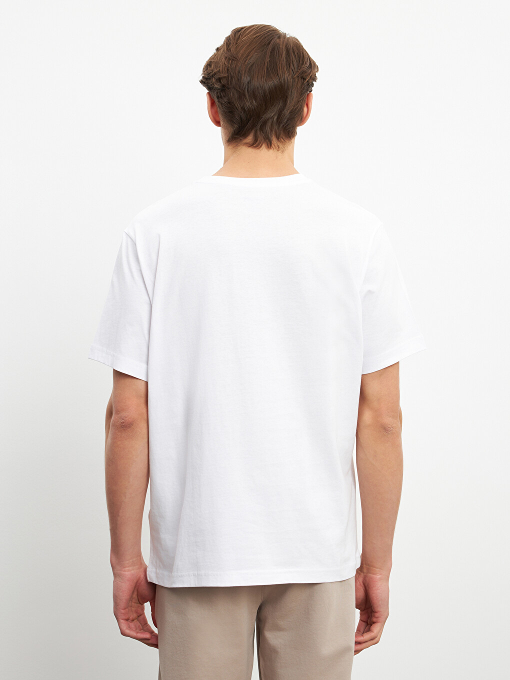 Crew Neck Printed Jersey Men's T-shirt-2