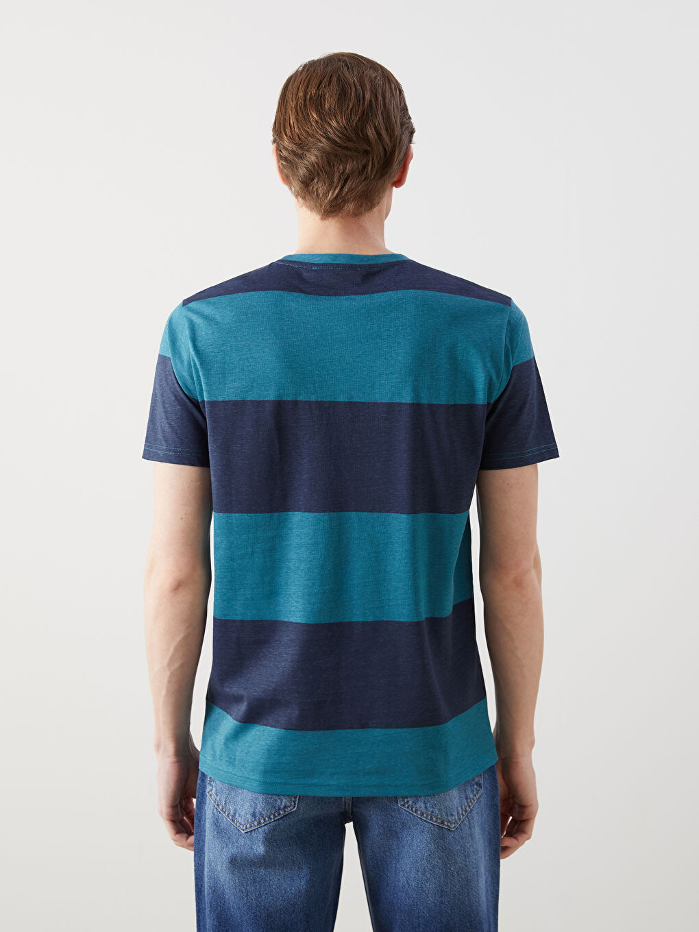 Muška color-block majica od češljanog pamuka  -S59220Z8-MCG