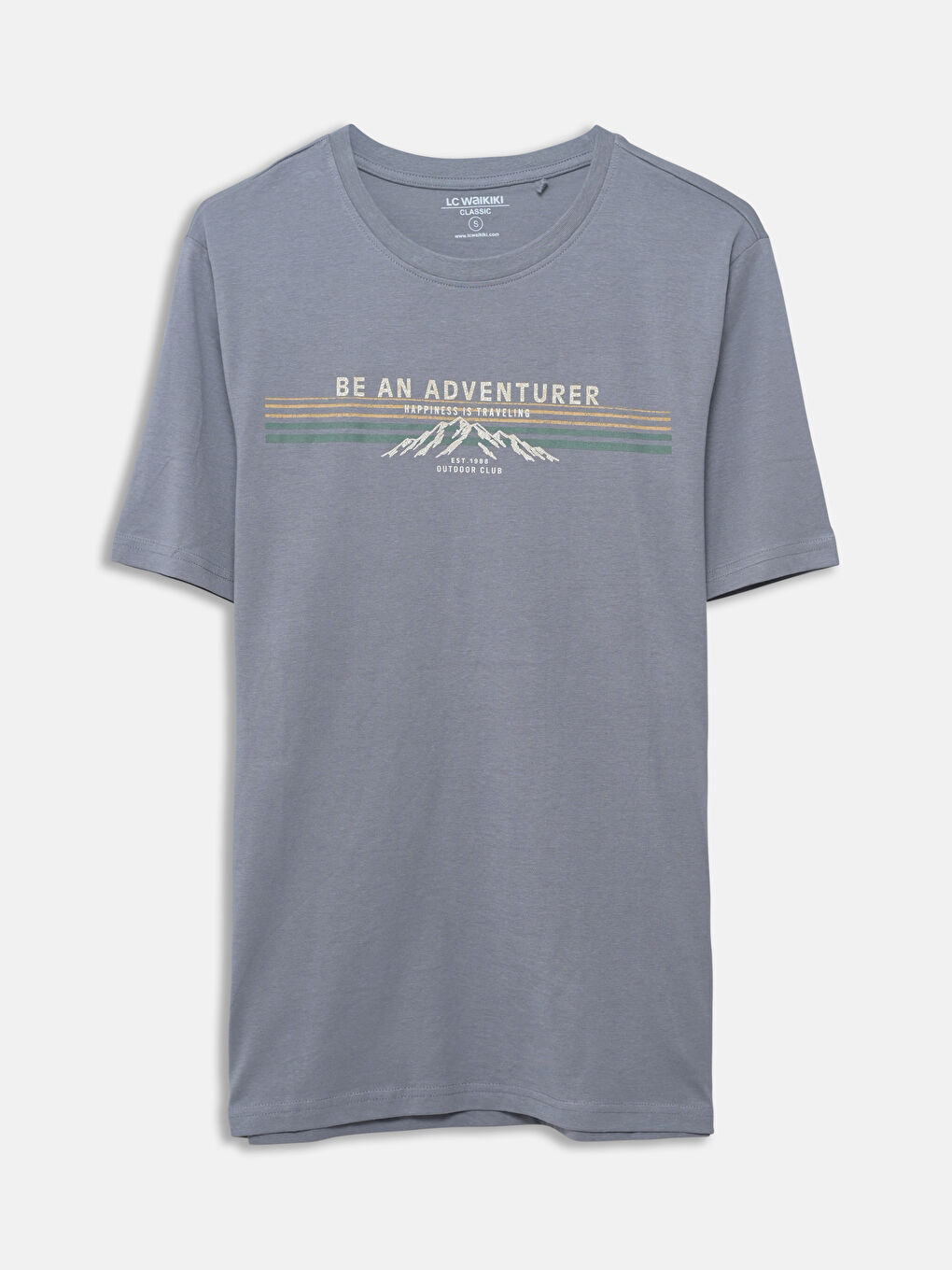 Crew Neck Printed Men's T-Shirt -S59223Z8-R2H