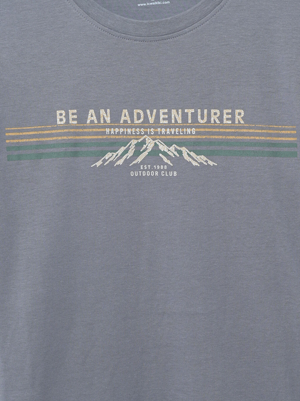 Crew Neck Printed Men's T-Shirt -S59223Z8-R2H