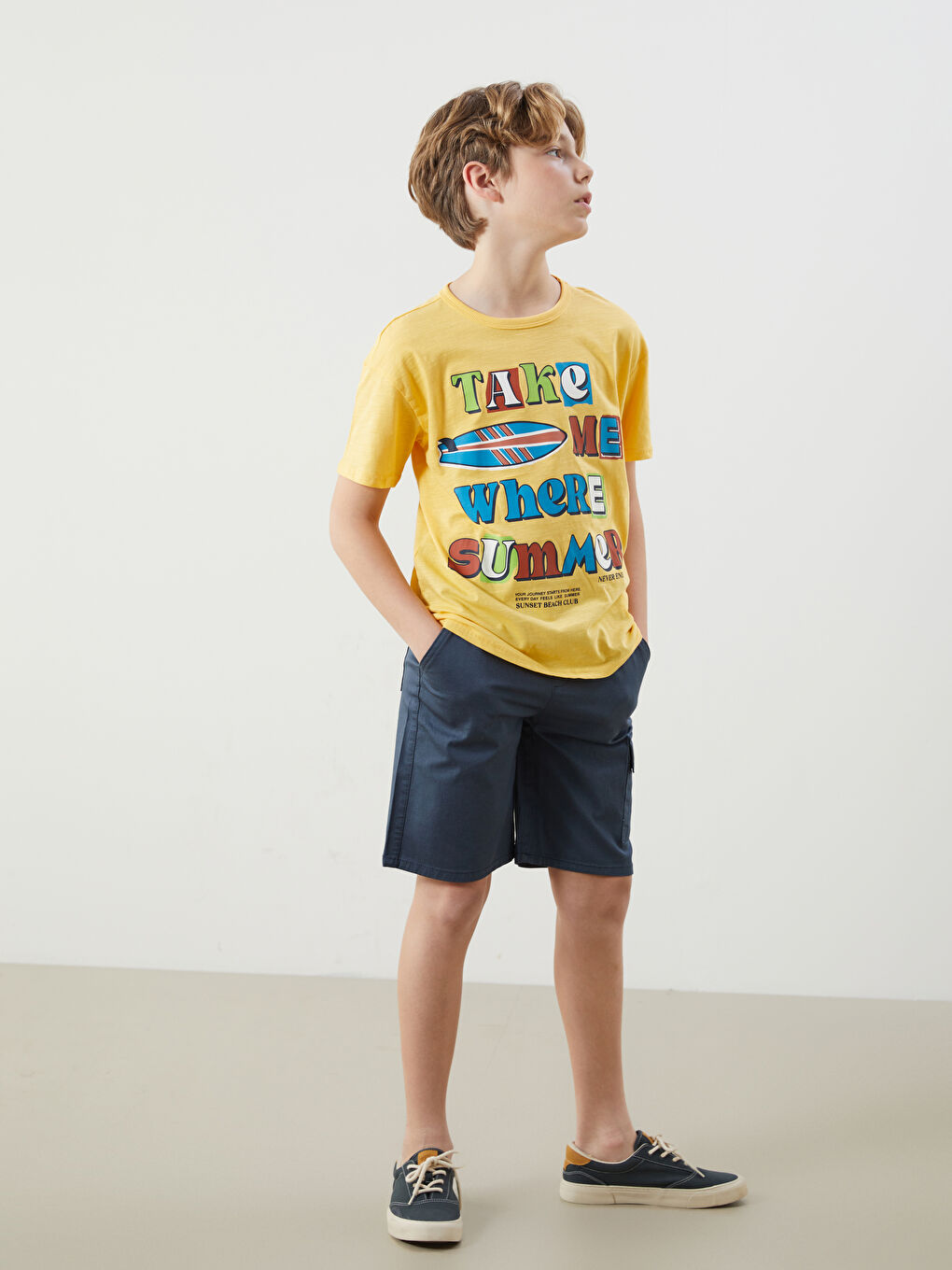 Crew Neck Boys' T-Shirt -S59225Z4-FYF