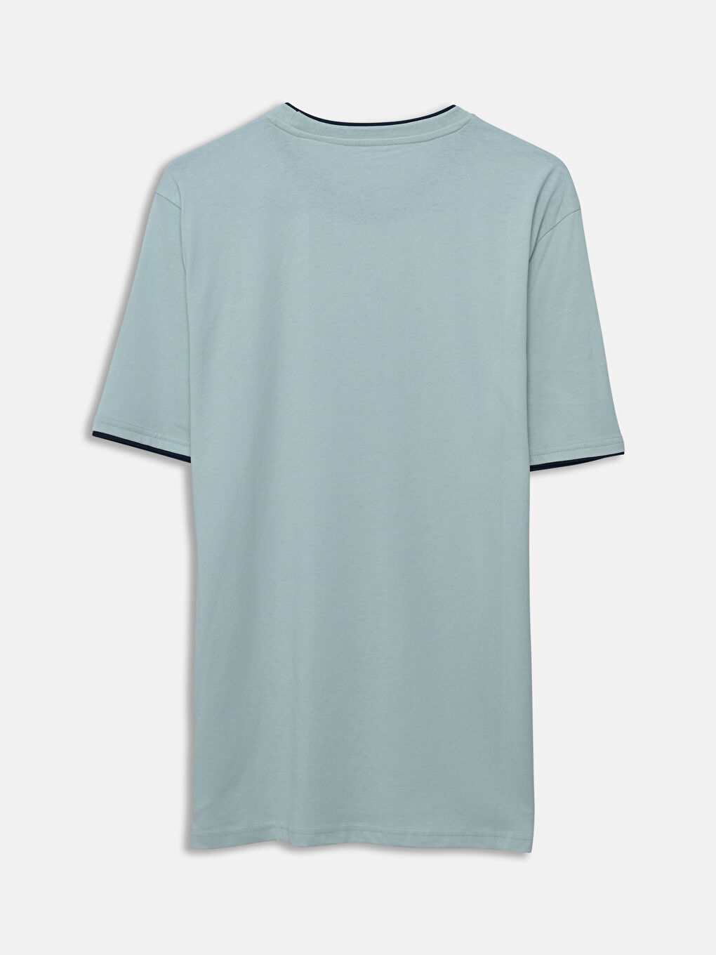 Crew Neck Short Sleeve Printed Combed Cotton Men's T-shirt -S59227Z8-SPB