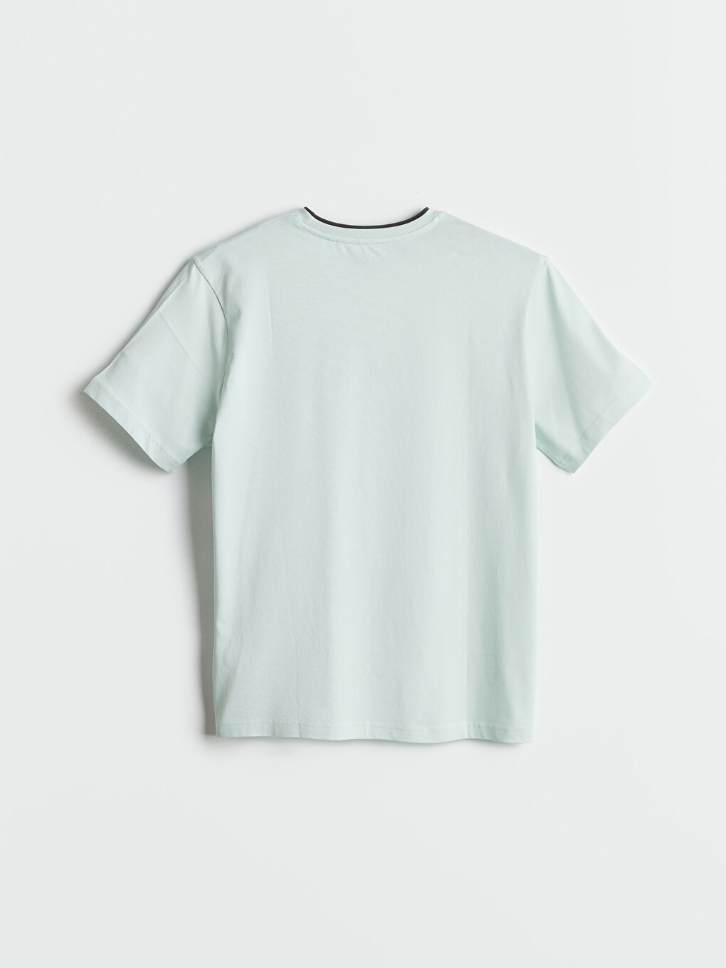 Crew Neck Short Sleeve Printed Combed Cotton Men's T-shirt-5