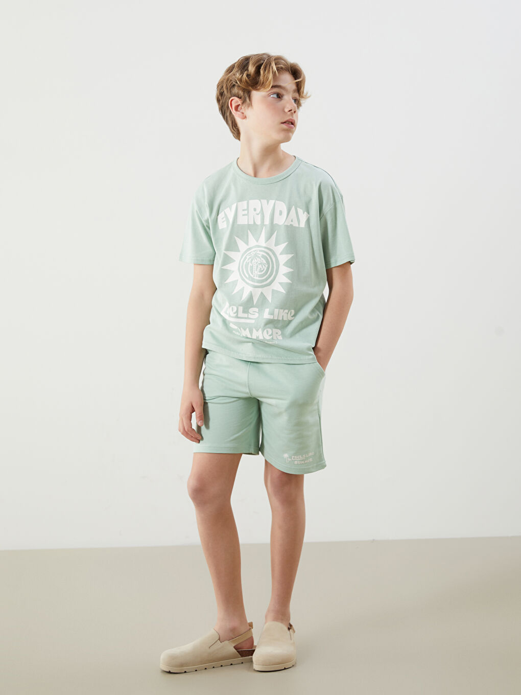Elasticated Waist Boys' Shorts -S59229Z4-G3H