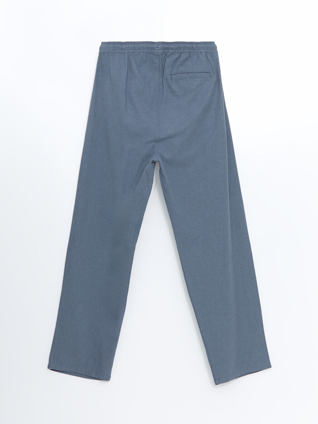 سروال رجال بقصة مريحة بمظهر الكتان-9