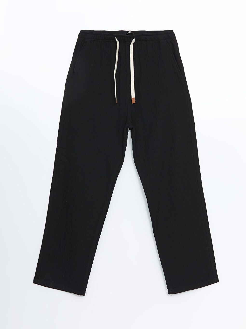 Loose Fit Muslin Drawstring Men's Trousers-4