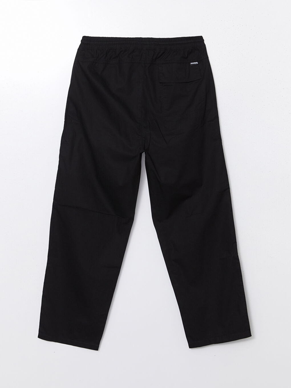 Siyah Rahat Kalıp Erkek Kargo Pantolon-5