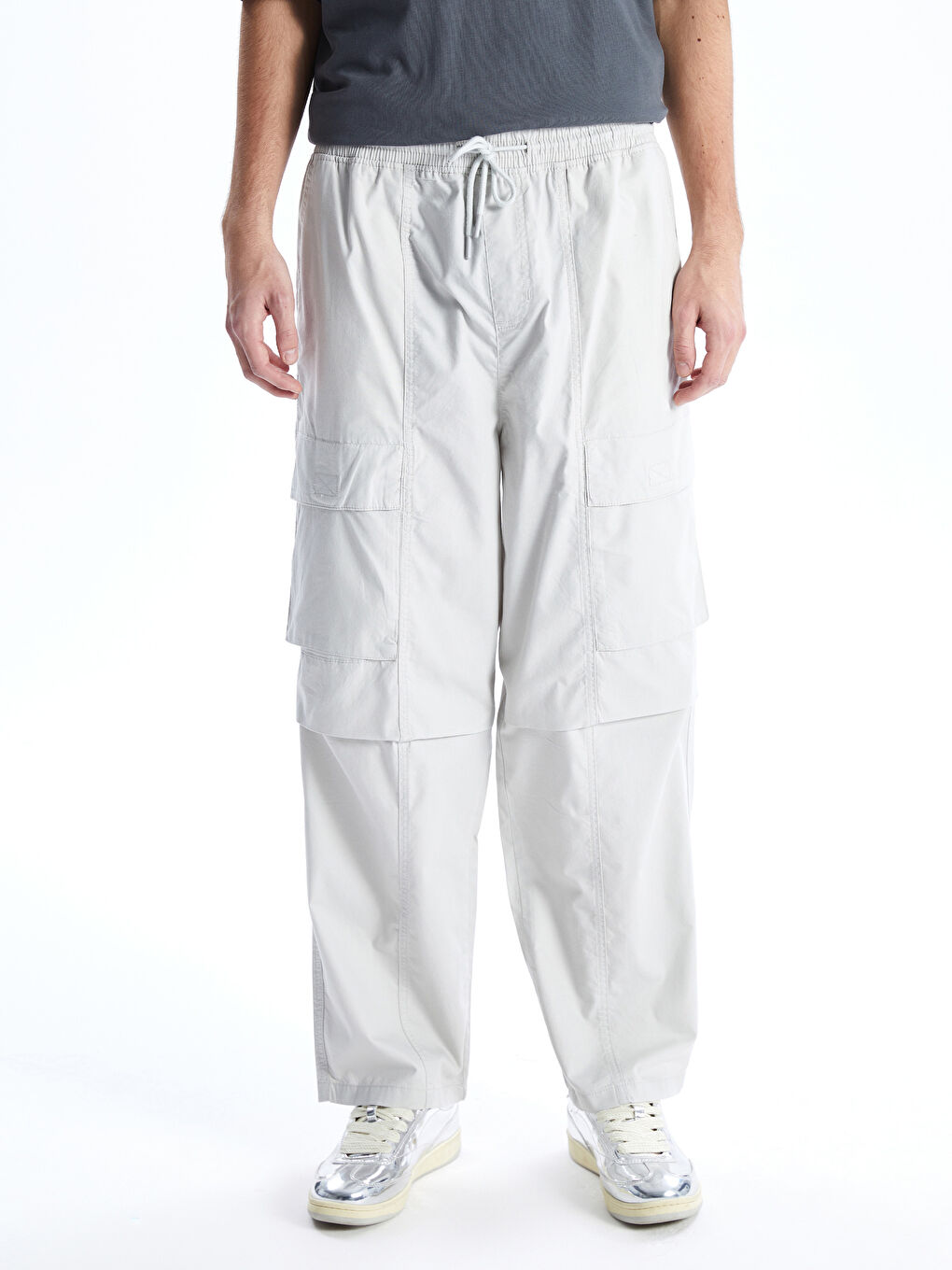 Relaxed Fit Men's Cargo Trousers-1