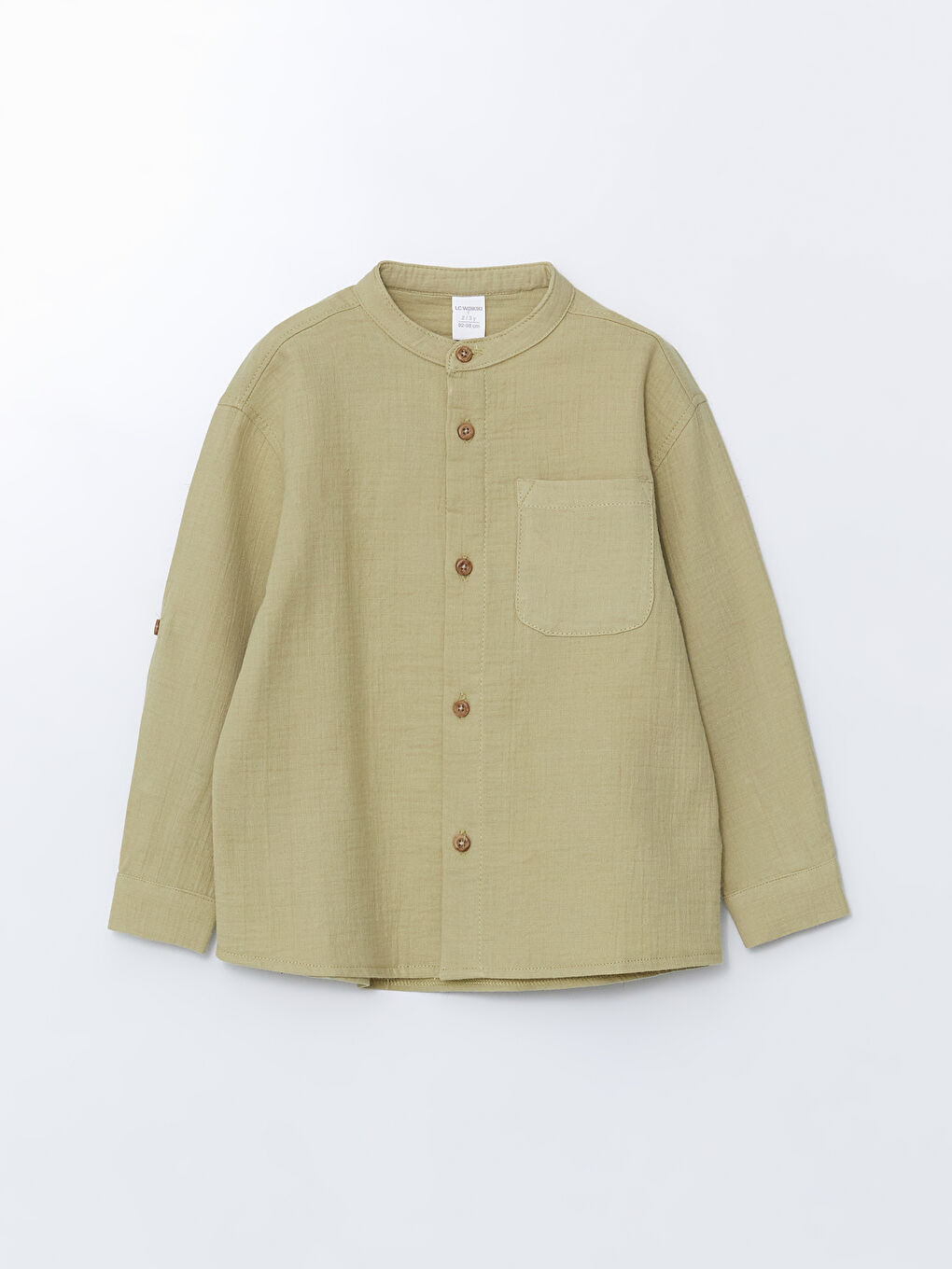 Grandad Collar Basic Boys' Shirt -S59257Z1-FHW