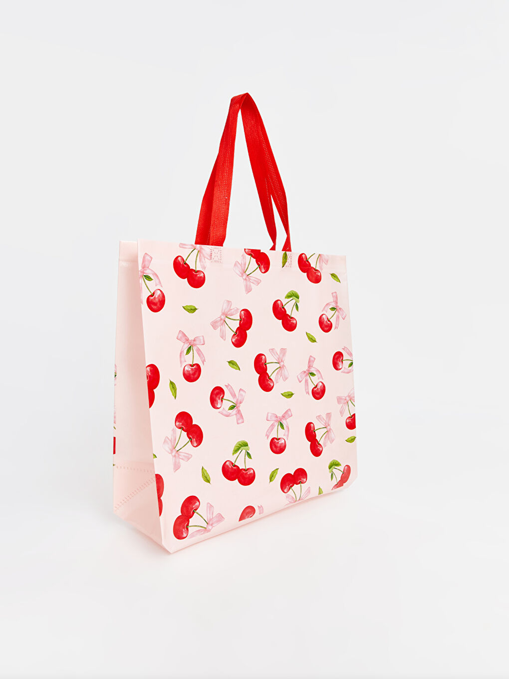 Cherry Printed Women's Shopping Bag -S59269Z8-M0T
