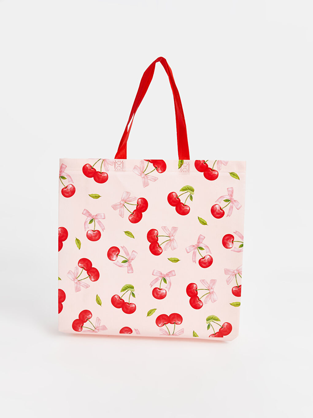 Cherry Printed Women's Shopping Bag -S59269Z8-M0T