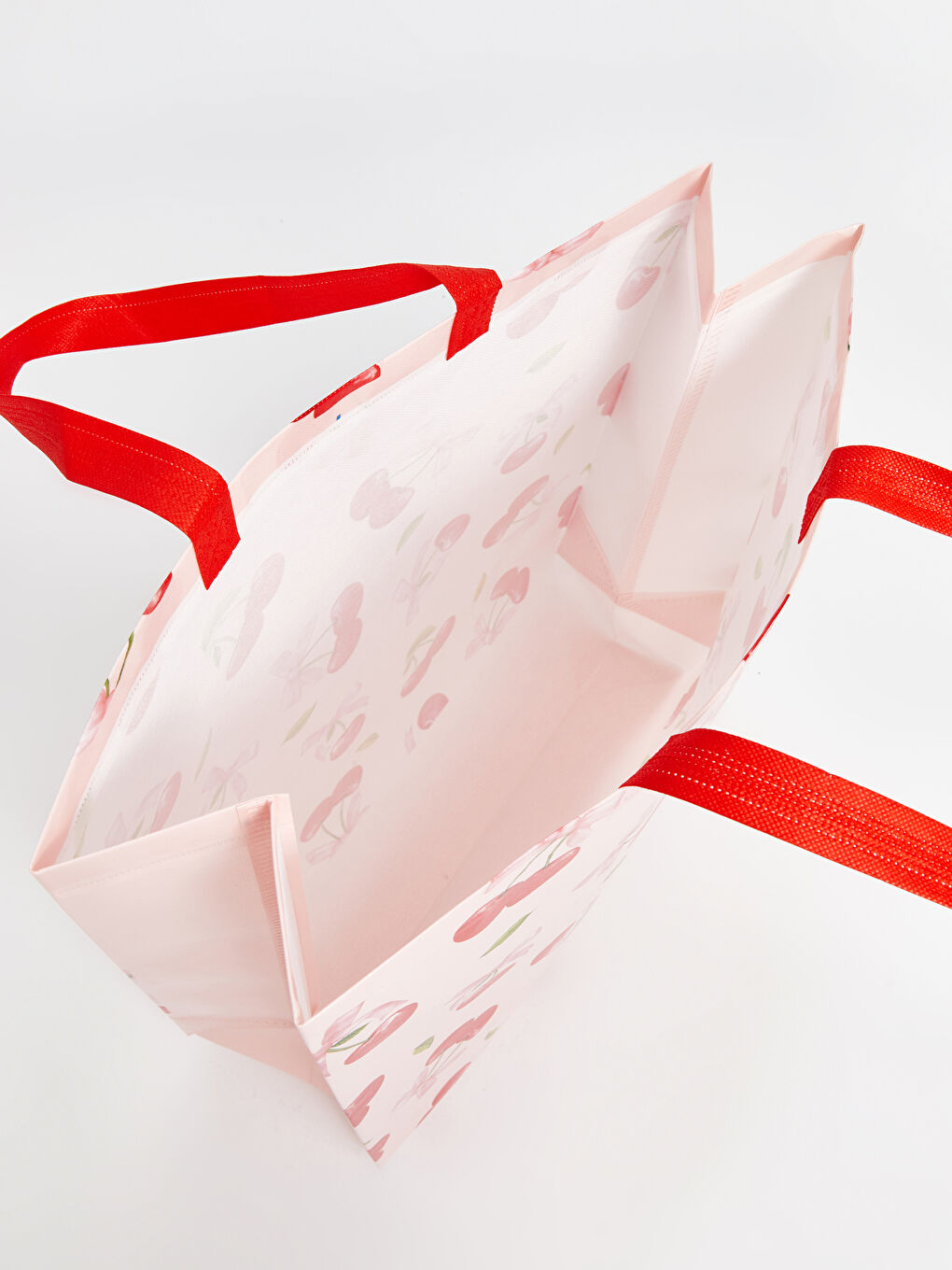 Cherry Printed Women's Shopping Bag -S59269Z8-M0T