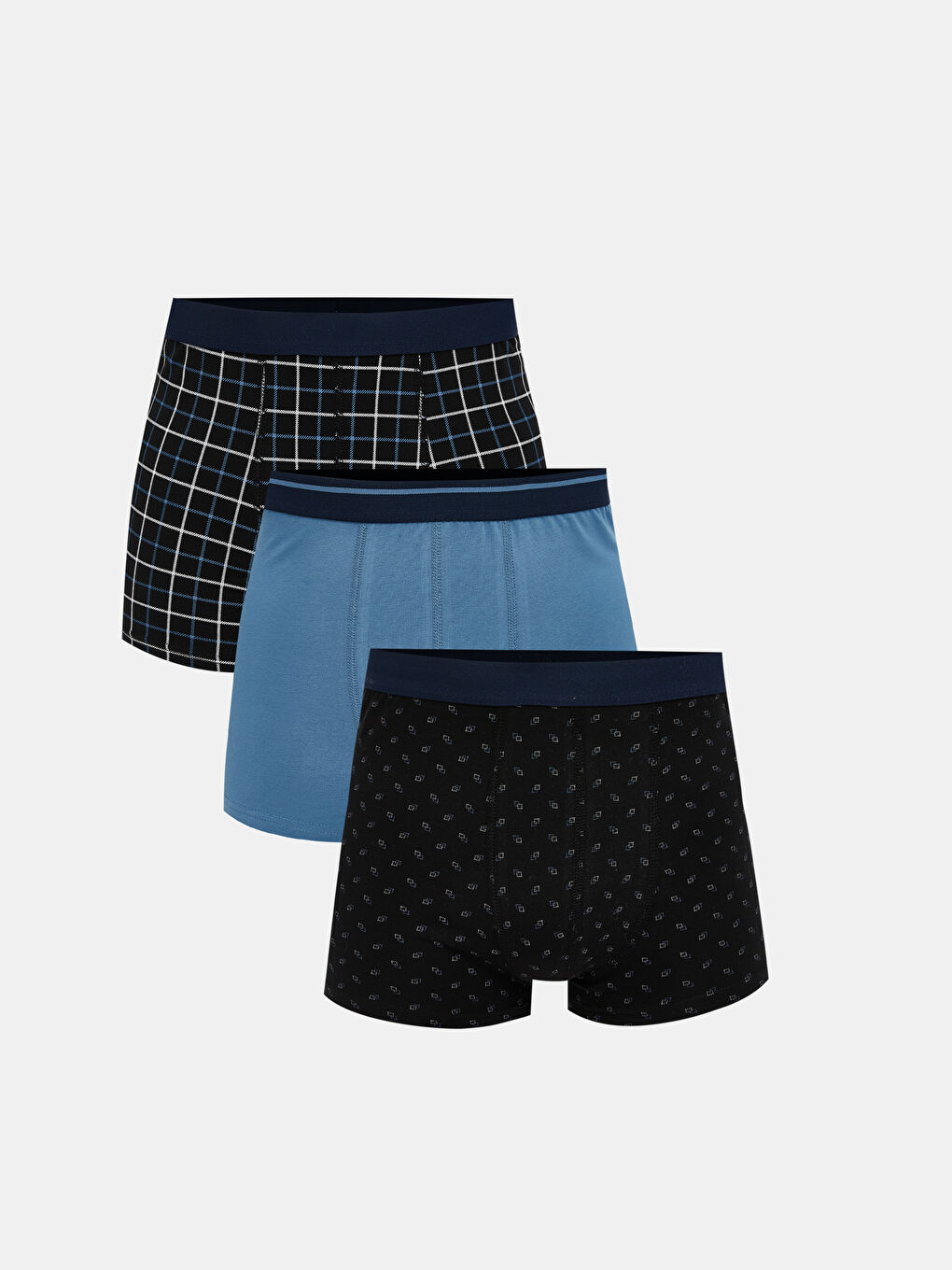Standard Fit Cotton Flexible Men's Boxer 3-Piece -S59274Z8-LSJ