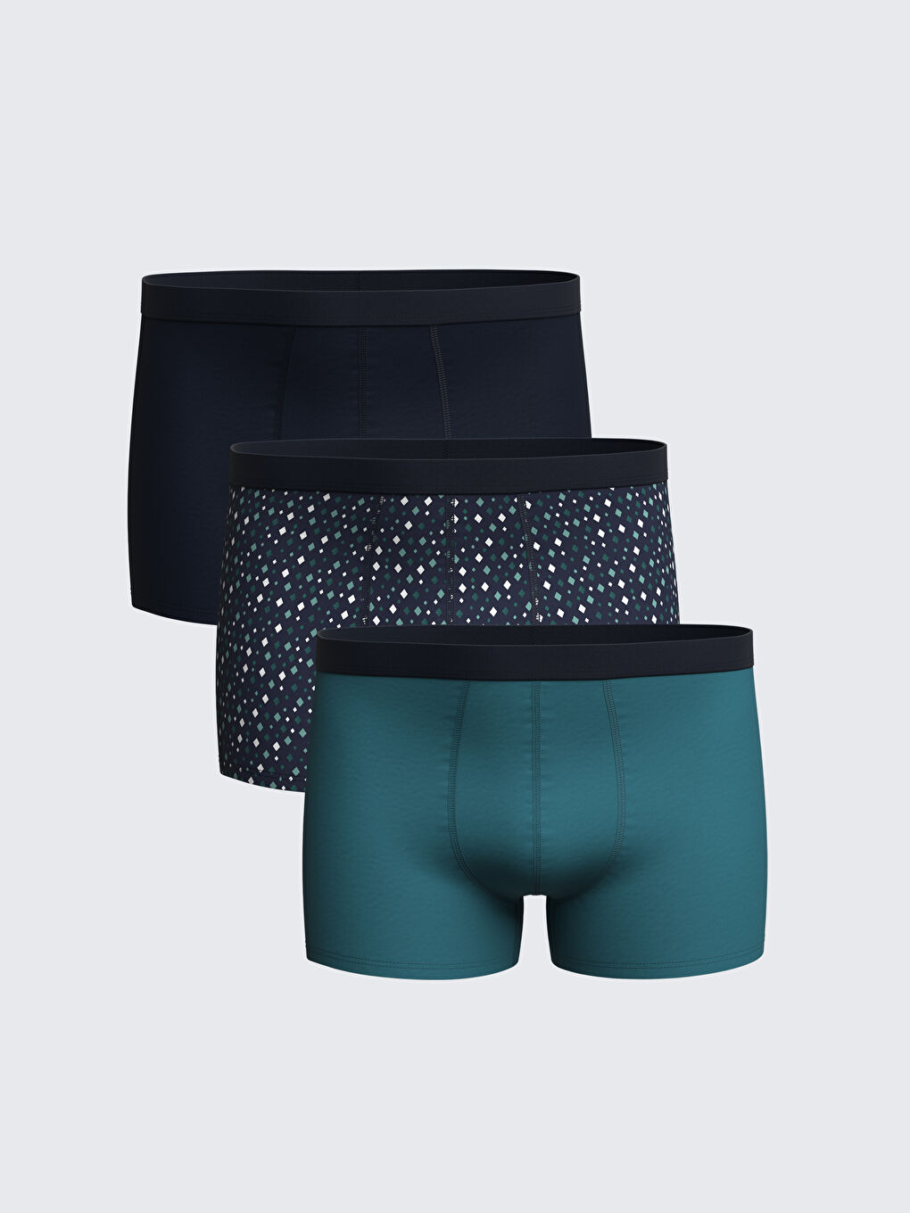 Standard Fit Cotton Flexible Men's Boxer 3-Piece -S59286Z8-LSJ