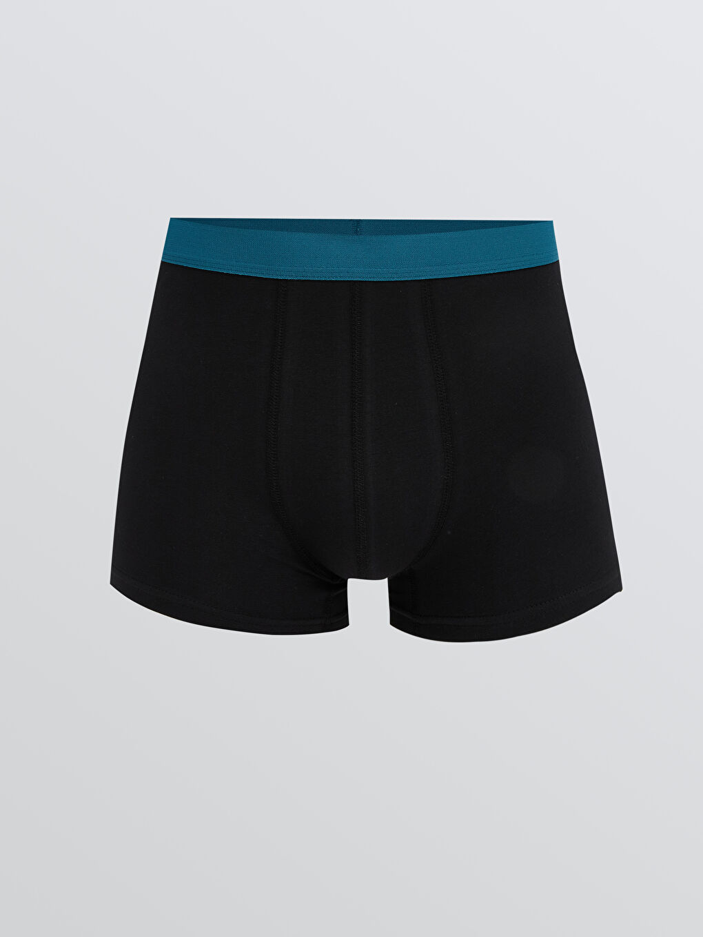 Siyah Standart Kalıp Pamuklu Esnek Erkek Boxer