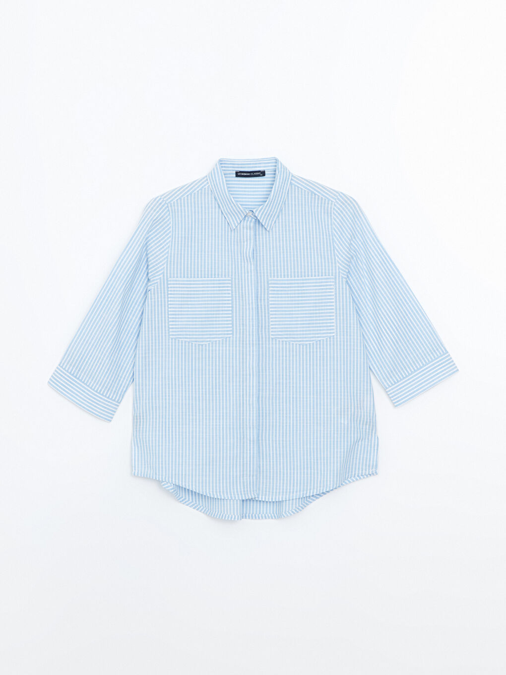 Striped Poplin Women's Shirt -S59307Z8-LEN