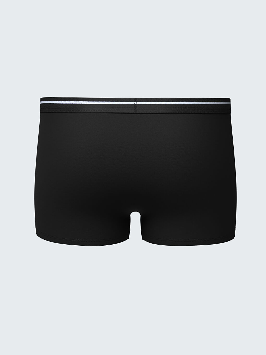 Siyah Standart Kalıp Pamuklu Esnek Erkek Boxer-1
